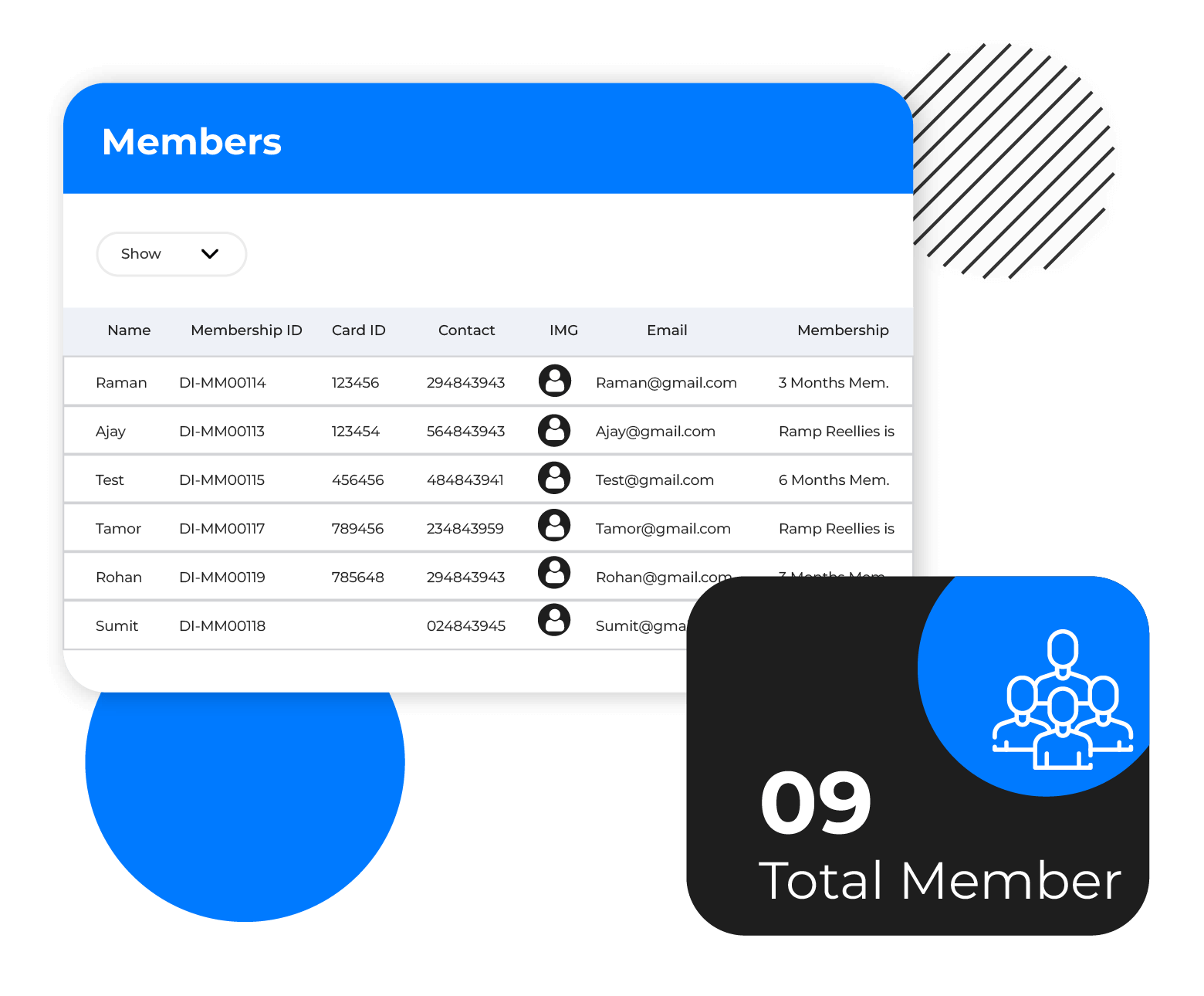 manage gym memberships